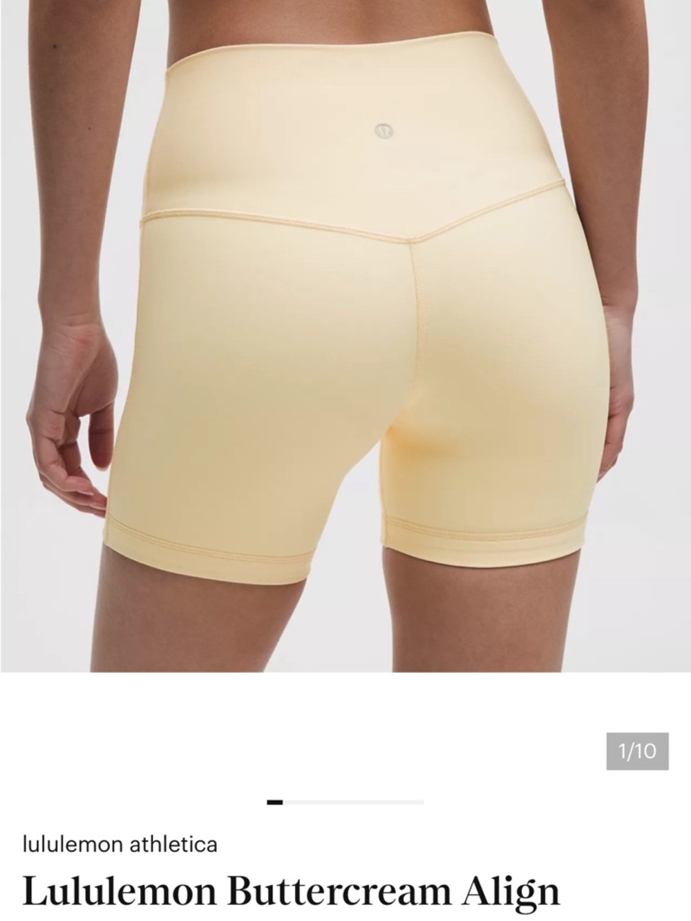 lululemon athletica Yellow High-Rise Athletic Shorts - Picture 2 of 2